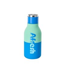 水杯保温杯便携带吸管双色杯儿童保温杯硅胶提手高颜值450ML