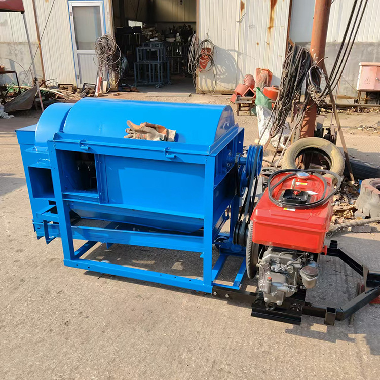 出口玉米大豆脱粒机柴油机款水稻脱粒机农用小麦打粒机电动打谷机