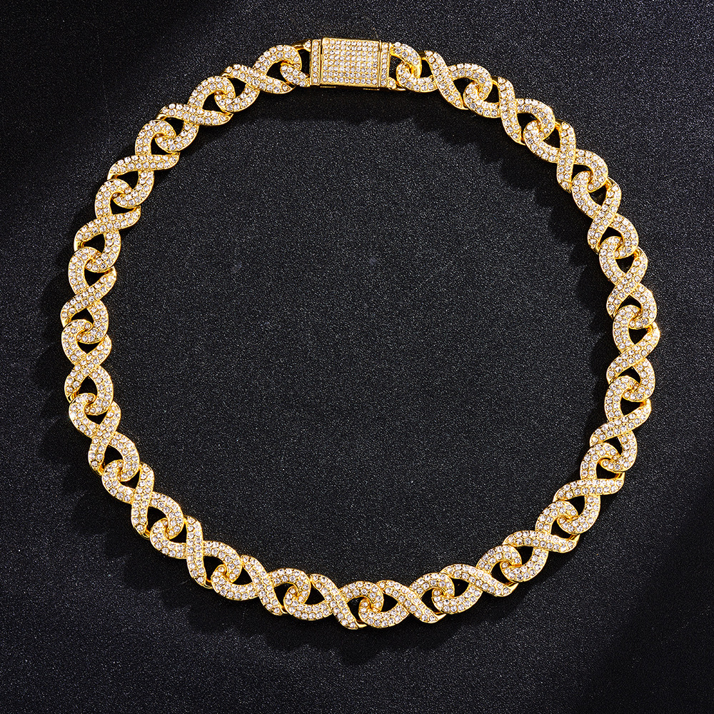 61g Weight Bracelets, Necklace Classification 1 Piece Quantity Daily, Street Occasion Alloy Material Geometric Pattern All Seasons Season Unisex Gender Plating Design Hip-Hop Style Unisex Hip-Hop Bracelets Necklace Geometric Alloy Men Necklace Sets 11