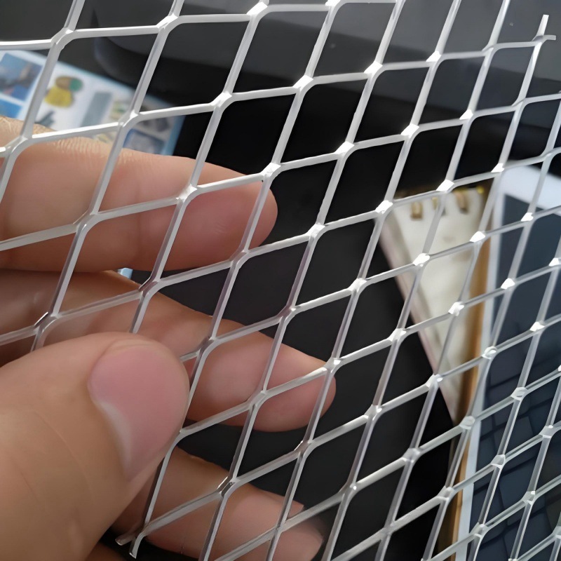 小孔菱形铝拉网 波浪铝网 保温层覆棉铝支撑网 电极导电铝菱形网