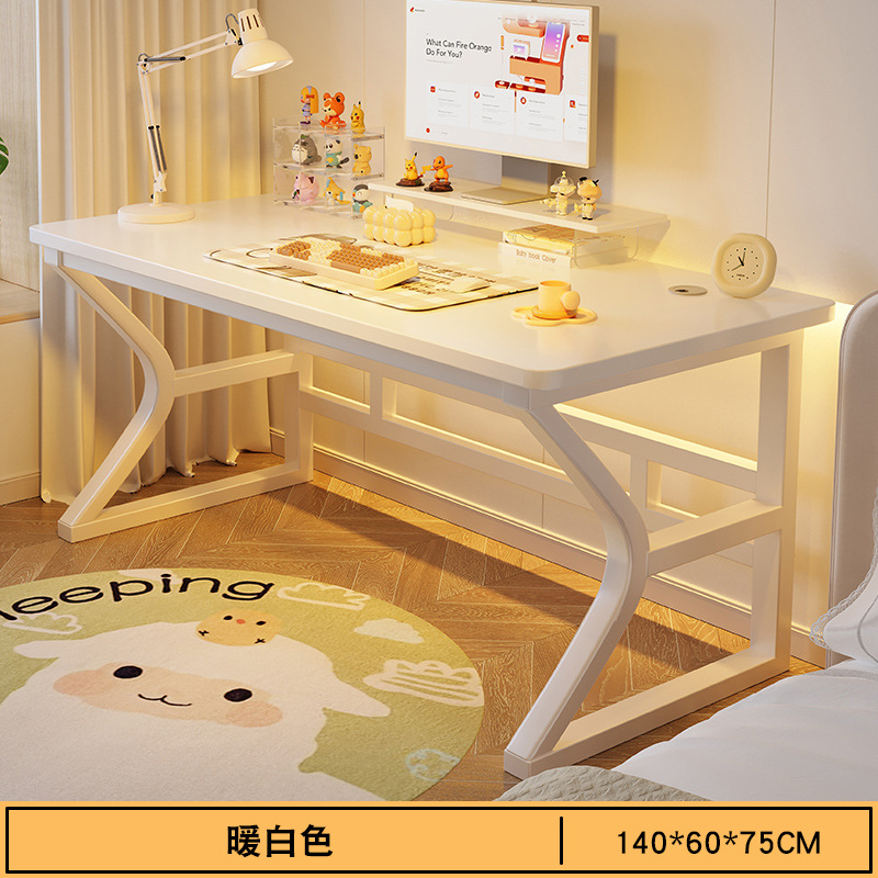 Escritorio de computadora de madera maciza Escritorio Hogar Dormitorio de estudiante Escritorio de estudio Estilo INS simple Escritorio de maquillaje para niñas