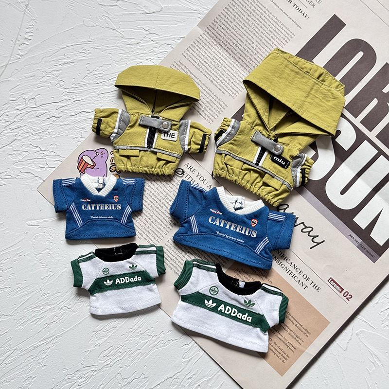 Only the Clothing】First and Second Generation Blind Box Labubu Bear Doll Clothes Labubu Doll Clothes T009 Sports Style Item Only the Clothing】First and Second Generation Blind Box Labubu Bear Doll Clothes Labubu Doll Clothes T009 Sports Style Item