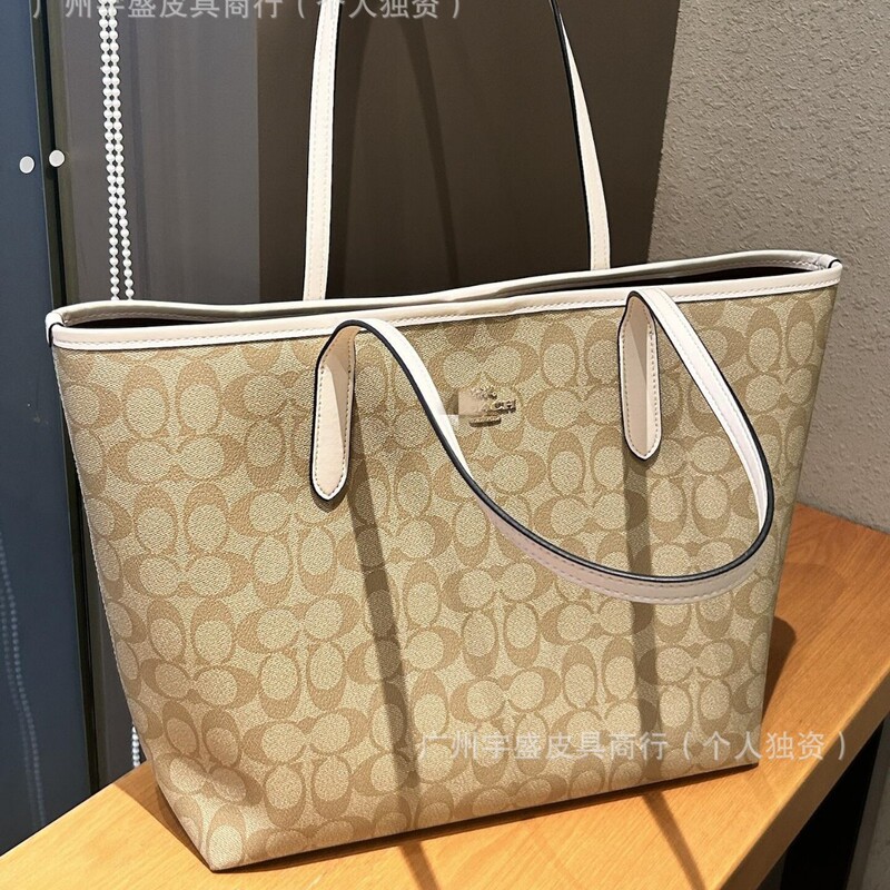 High-End Crossbody Printed Tote Bag City33 Large Capacity Mommy Fashion Versatile Shopping Bag Handbag