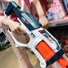 手动上膛单发太空转轮AUG软弹枪手拉栓儿童玩具可发射吸盘软蛋枪