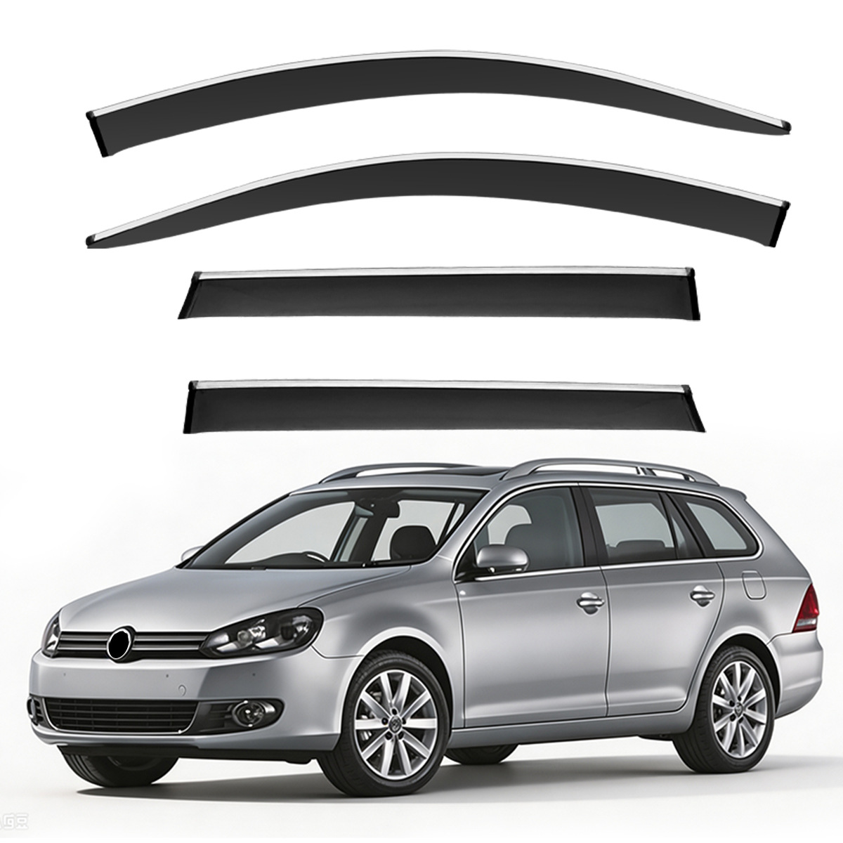 Suitable for Volkswagen VW Jetta SportWagen window visors, sun and rain deflectors, and rain guards [North America]