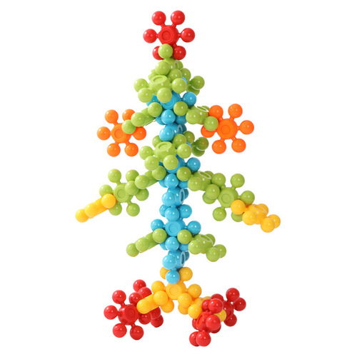 Kindergarten early education center outdoor oversized plum blossom building blocks 3D snowflake insert construction large particle educational toys