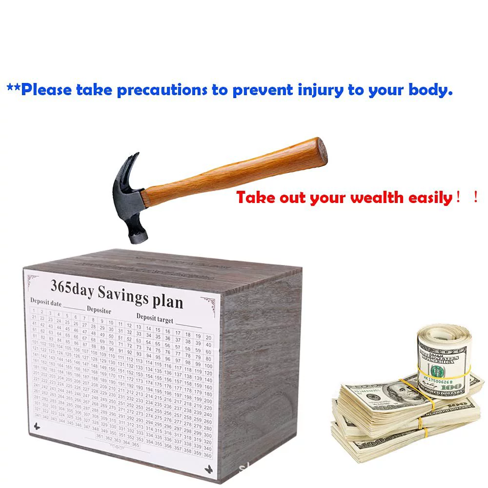 Деревянная копилка плана 10000 юаней