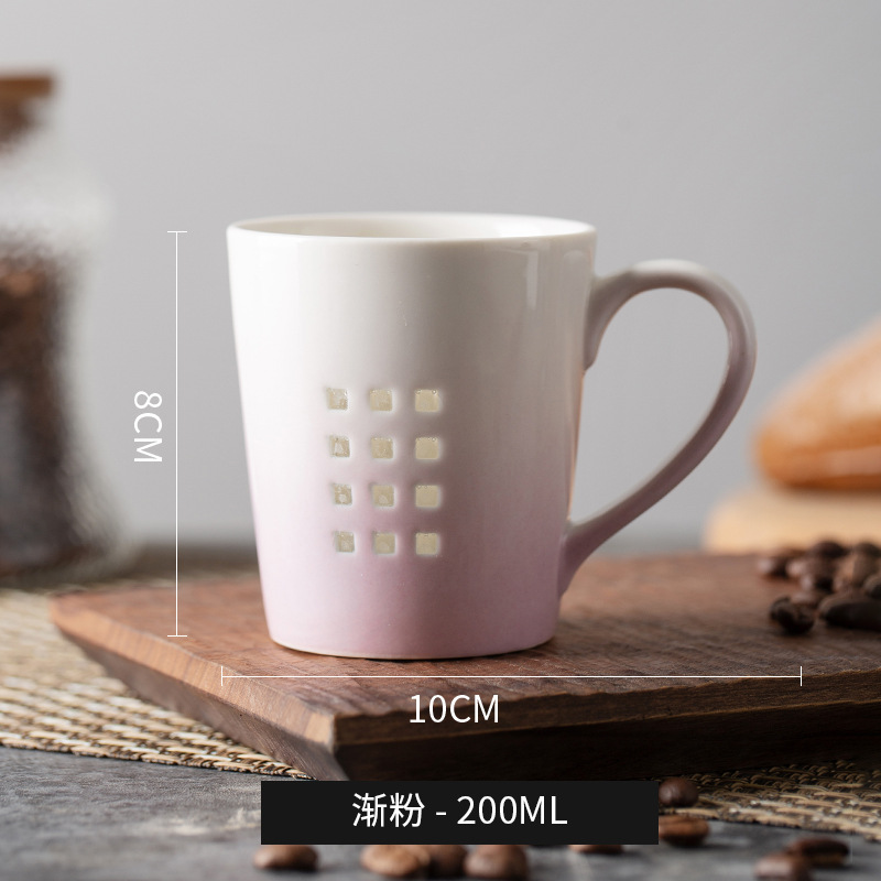 Taza de cerámica de agua, taza de marca, taza de agua vintage casera, taza de café a mano, taza de latte, taza de leche