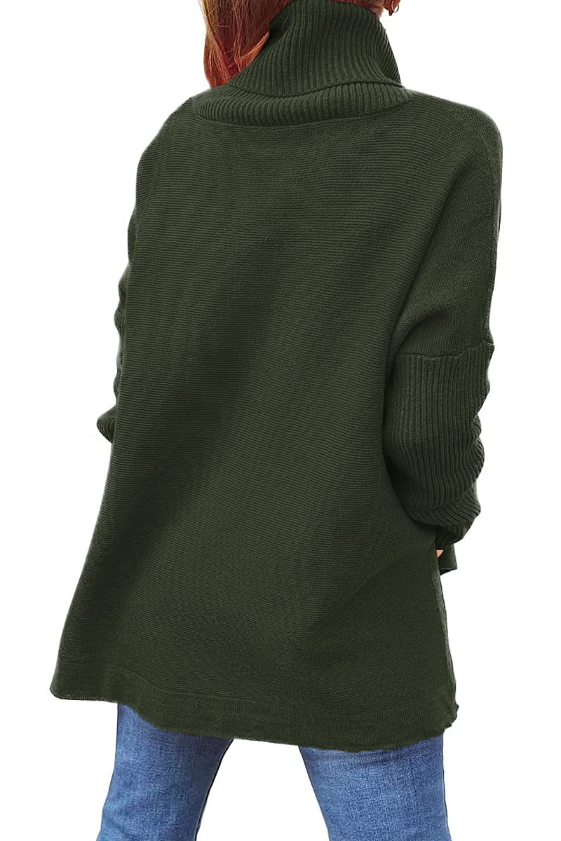651g Weight Long Sleeve Sleeve Length Pullovers Placket Type Batwing Sleeve Sleeve Type Polyacrylonitrile Fiber Fabric Type Long Top Length Sweater Tops Type Daily Occasion Turtleneck Neckline Warm Function Slim Fit Type Solid Color Pattern Winter, Autumn Season Women'S Gender Patchwork Design Fashion Style Wholesale Women'S Fashion Solid Color Long Sleeve Patchwork Sweaters & Cardigans 29