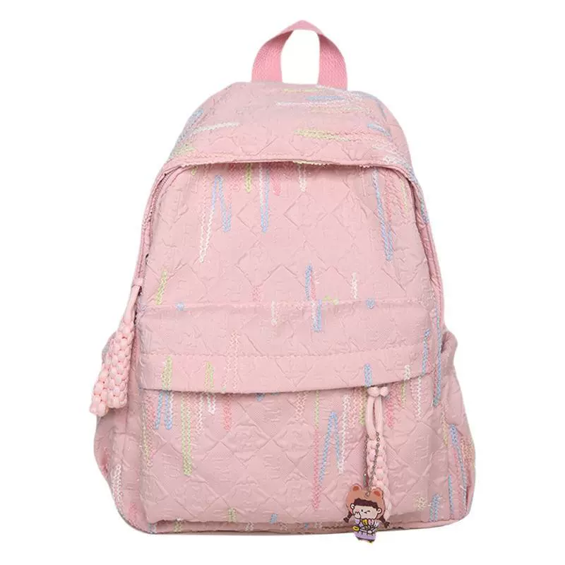 High quality capacious universal backpack for leisure, for students, worn on the shoulder