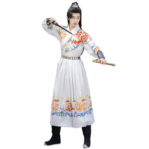 Original Ming Dynasty Flying Fish Style Robe Full Set of Ming Hanfu Embroidered Spring Knife Great Ming Jin Yiwei Attire for Groom and Bride