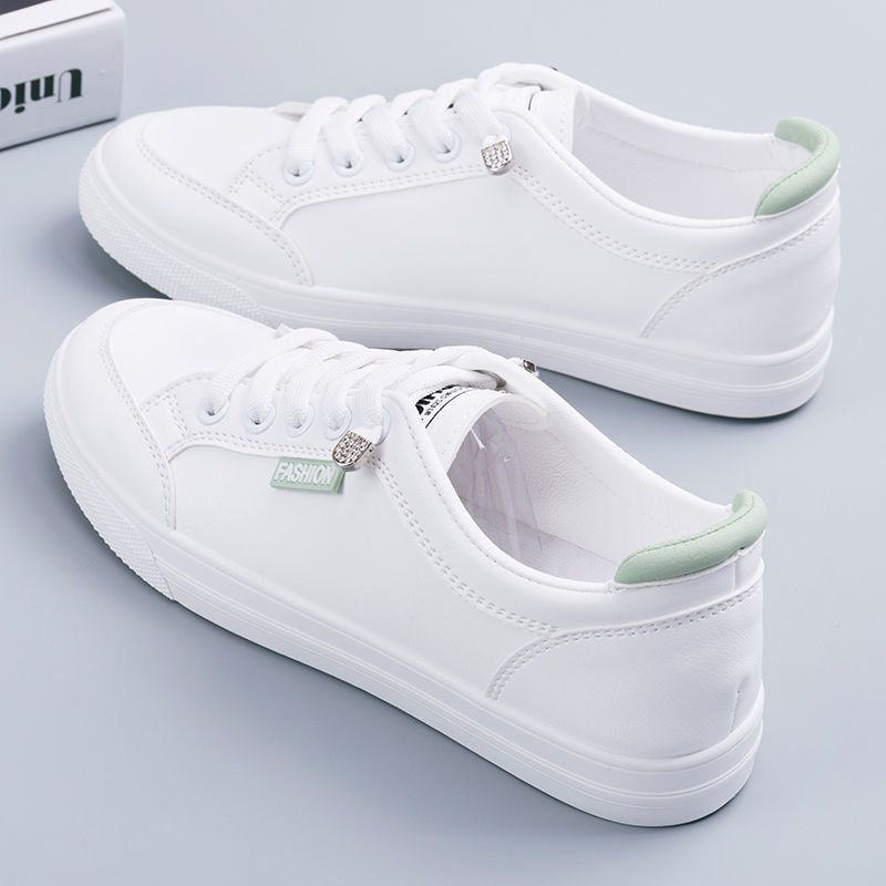 White Shoes for Women 2025 Spring New Korean Style Student Sneakers Flats Round Toe Casual Shoes Ready for Delivery Women's Shoes