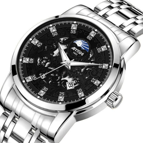 AIYISHI waterproof fashion Swiss fully automatic non-mechanical new business watch men's 1803
