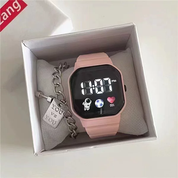 Science and technology sense watch female campus high value student party simple fashion niche design unicorn electronic watch wholesale