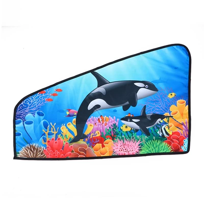 Car Accessories Magnetic Sunshade Curtain Car Sun Protection Fabric Side Window Car Sunshade Universal Blackout (Car curtains) - deep-sea-front-arc-7549cm