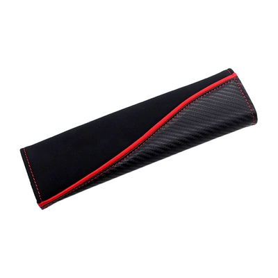 suede carbon fiber embroidery protective – Seat belt shoulder pad - no-standard-single