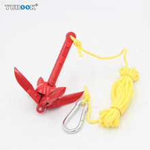 喷塑折叠锚 碳钢伞形锚 四爪锚喷塑锚组合游艇船舶配件钓鱼锚跨境