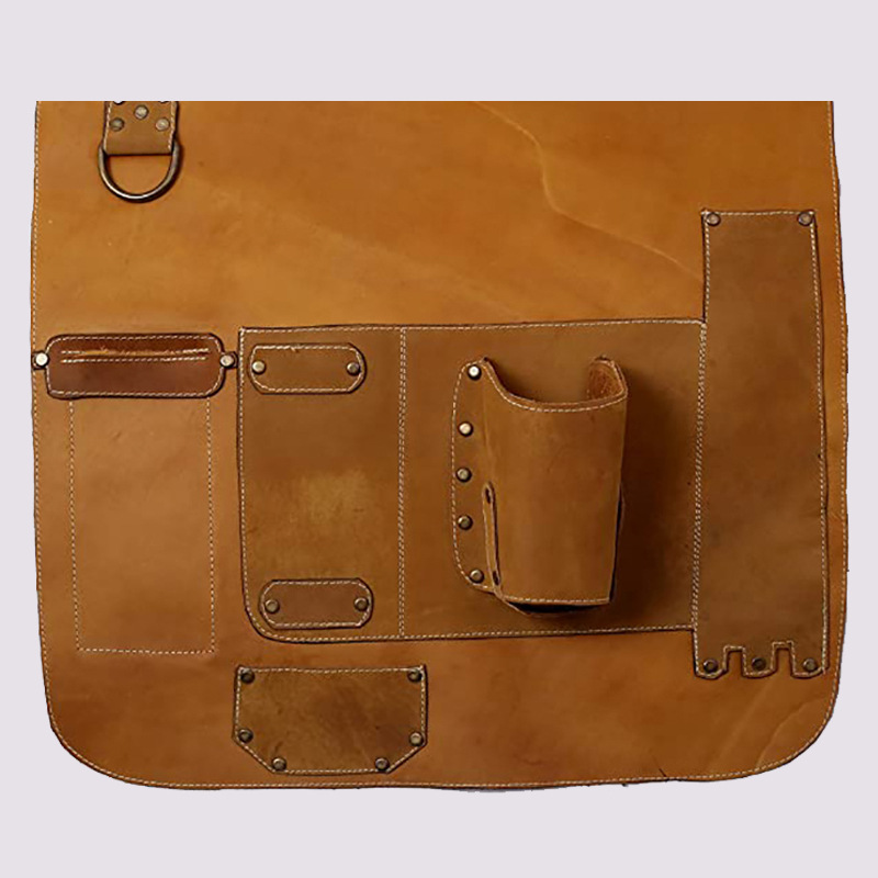 De doble cara delantal de terciopelo impermeable retardante de llama carpintería electricista ropa de trabajo correa de hombro ajustable herramienta delantal fábrica al por mayor