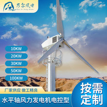 水平轴风力发电机 亮化工程用电控型风力设备 3叶片风力发电机