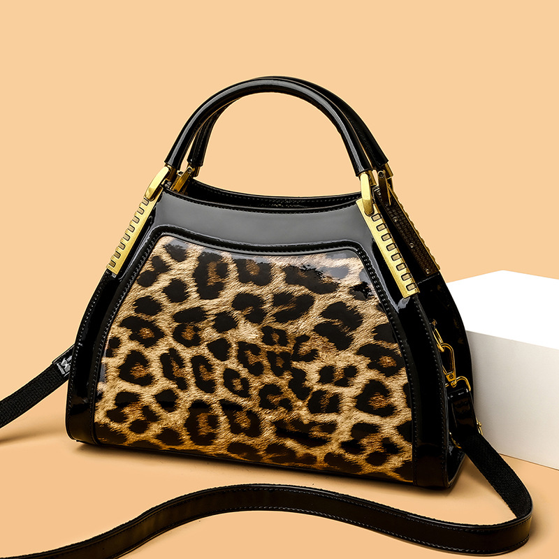 Comercio exterior mujeres bolsa 2023 nuevo cuero brillante moda portátil de gran capacidad cocodrilo patrón hombro colgado mujeres bolsa