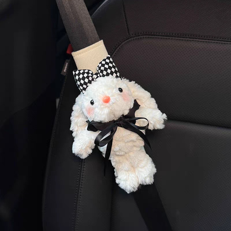 Creative Rabbit Car Seatbelt Shoulder Pads, Car Seatbelt Decoration, Anti-Wear Clothing for a Couple