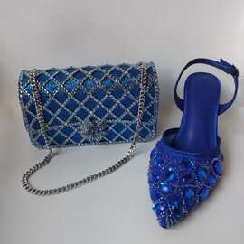 Crystal Clutch Bag跨境热销心形镶钻晚宴包宴会派对水晶手拿女包