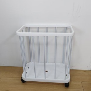 Household Accessible Luxury Removable Dirty Clothes Basket Household Yoga Mat Storage Basket Bathroom Clothes Wheeled Storage Rack 9135