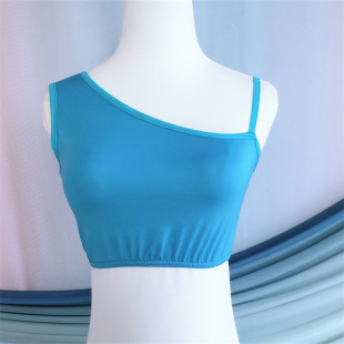 Baiya Qianhui Belly Dance Classical Base Layer Dance Practice Outfit Off-Shoulder Sexy Base Top Vest Warm Camisole
