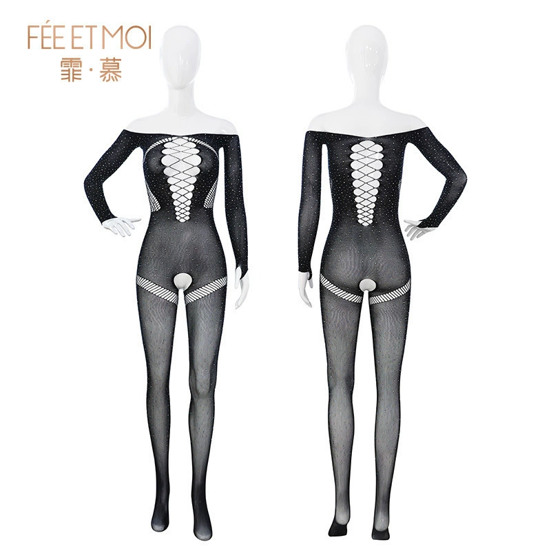 Фмоу American hollowed-out crotch socks with open crotch socks with breasts and temptation to avoid 7580 sexy lingerie