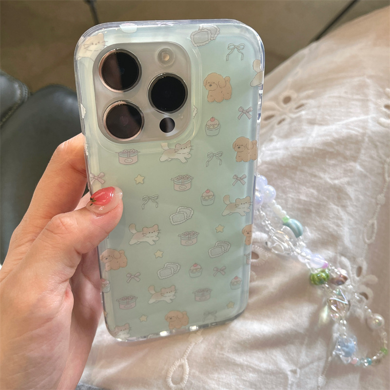 Postre fresco de verano para gatos Apple 16promax femenino 14/15 nuevo 15Pro simple 13 cachorro