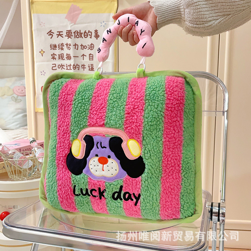 [핑크그린] 개별 휴대용 베개