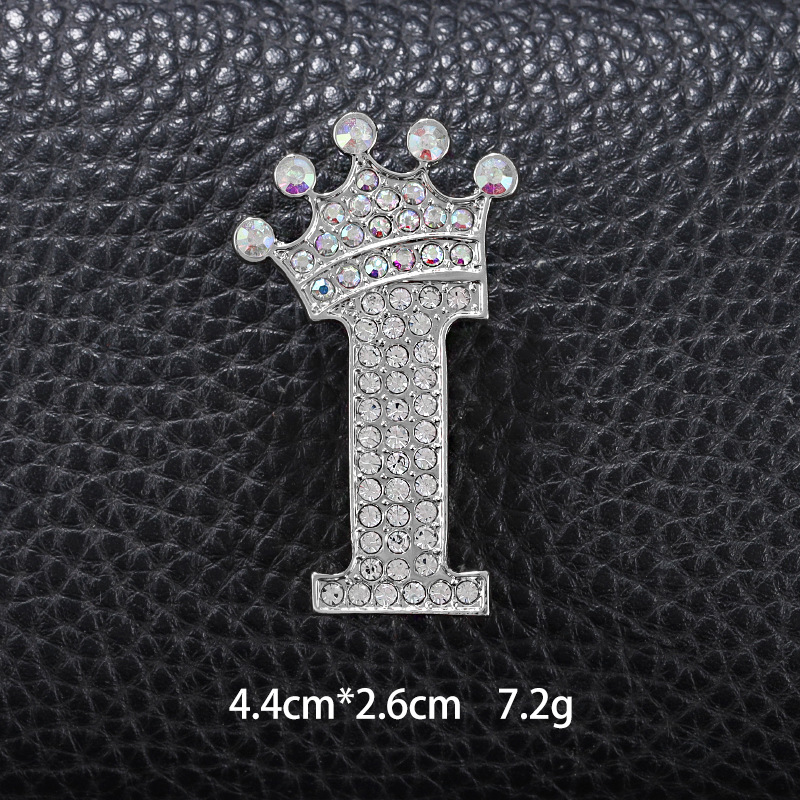 Simple Style Letter Crown Zinc Alloy Inlay Rhinestones Unisex Brooches display picture 9