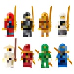 黄金忍者人仔兼容乐高摩托拼装积木人批发偶男孩节日玩具过年礼物