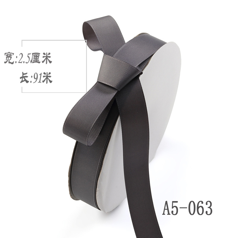 2,5 cm de alta densidad costilla cinta ramo de seda fruta caja de regalo embalaje color Ropa Accesorios hilo de unión cinta