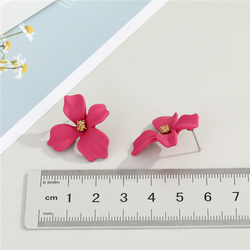 fashion colorful flower earrings