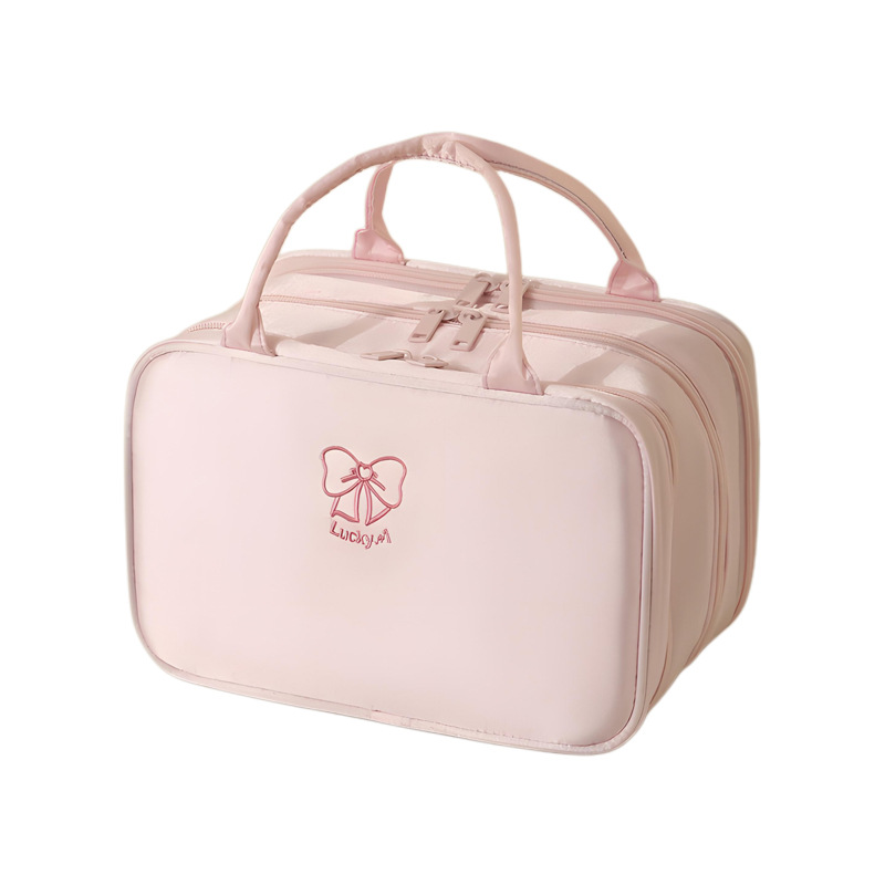 Bolsa de maquillaje de gran capacidad para colgar maleta de nicho encantadora bolsa de almacenamiento de viaje portátil bolsa de lavado impermeable