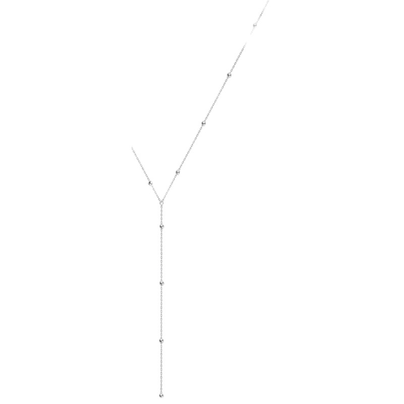 Real oro galvanizado geométrico borla collar verano nuevo estilo frío estilo simple clavícula cadena Corea del Sur collar de alto grado para las mujeres