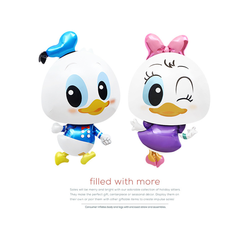 Genuine authorized party decoration photo toy balloon Donald Duck Daisy cute cartoon aluminum film balloon Genuine authorized party decoration photo toy balloon Donald Duck Daisy cute cartoon aluminum film balloon