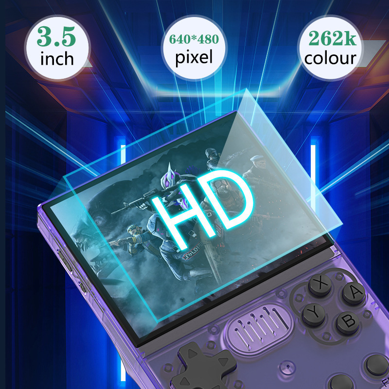 外贸新品R36VX开源掌上游戏机PSP游戏机开源掌机复古高清IPS屏3D|undefined