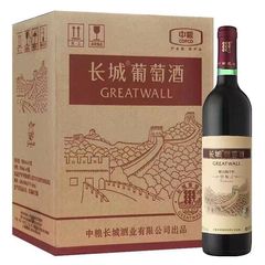 卸売り長城特醸造3解百納乾紅ワイン750ml箱全体6瓶入り酒精度12.5度