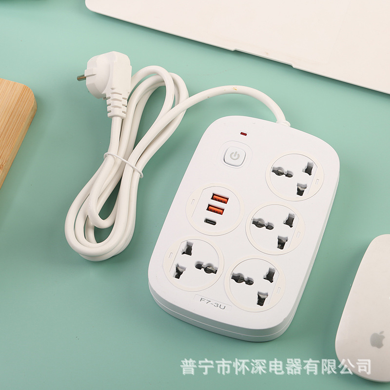 Conector USB de exportación con puerto C estándar británico estándar europeo estándar americano caja neutral caja blanca y negra opcional escritorio de oficina doméstica