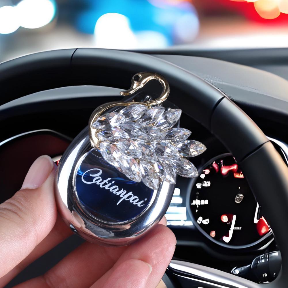 Perfume de automóvil salidas de aire de alta calidad de perfumes de automóviles para damas, perfumes de cignes, adornos de perfume de perfumes duraderos
