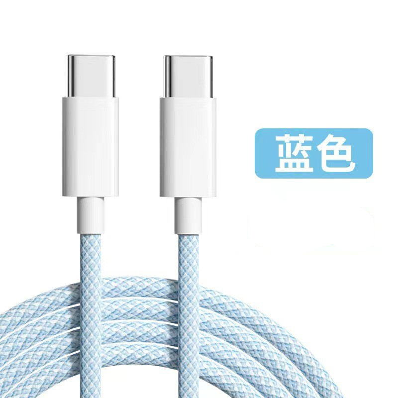C-C Azul 66W Macarón de un solo cable