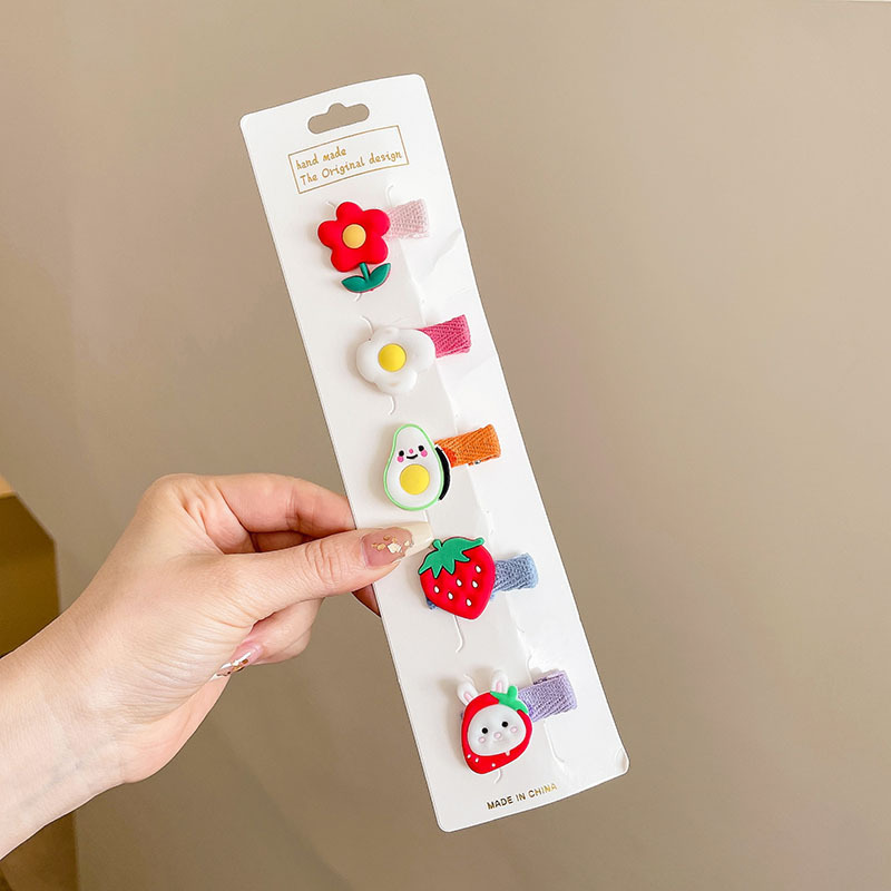 Niños lindos clips de pelo de sudor, clips de pelo de tela para bebés, clips de pelo de bordes laterales, clips de pelo fetal para bebés que no lastimen clips de pelo