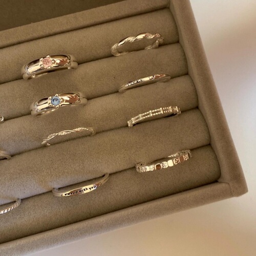 Pure Silver Simple Band Ring for Women, Minimalist and Unique, Lightweight Luxury, High-End, Instagram Style, Non-Fading Open Finger Ring, Wholesale