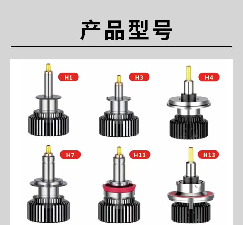 Cross-Border 360 Led Large Bulb Car Headlight High-Power 70W High-Brightness Spotlight Fast-Start H1 H4 H7 Car Light