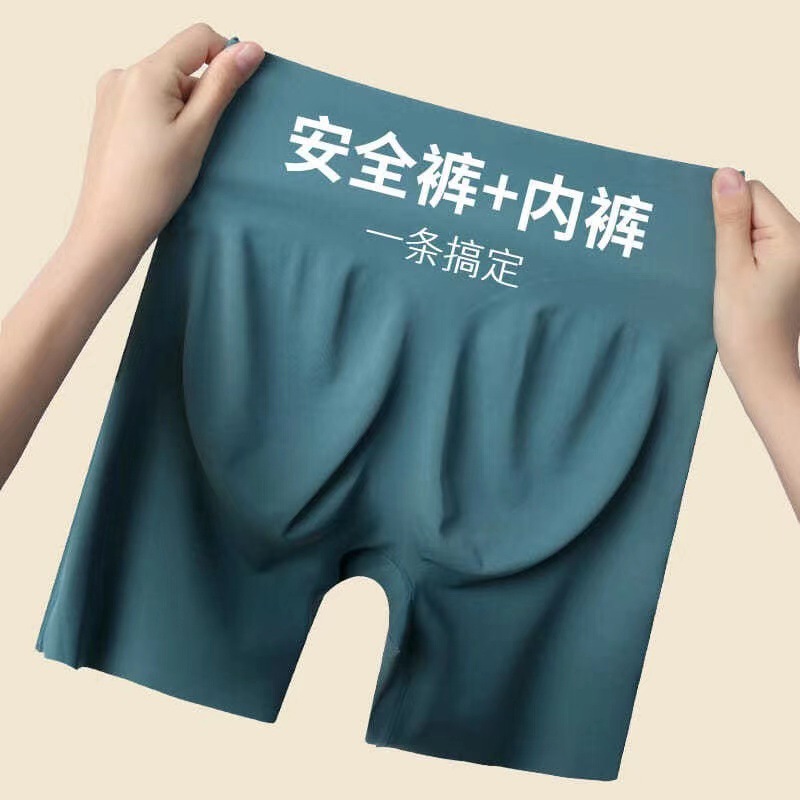 Plus tamaño sin costuras de seda de hielo pierna plana vientre que forma los pantalones ropa interior de las mujeres de cintura alta postparto fuerte cintura de plástico que forma los pantalones entrega de una sola pieza de las mujeres