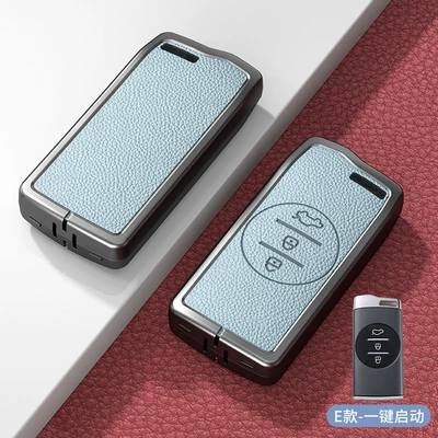 Baoruihu 5X/7 Men's and Women's — Car key bag - standard-e-type-no-standard-blue-zinc-alloy-single-shell