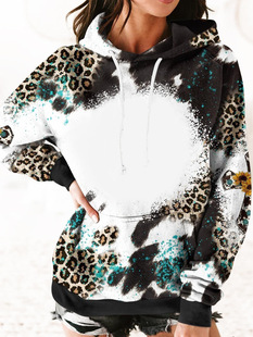 2022 New tie dye 3D heat transfer sublimation blank custom sweater fashion hoodie