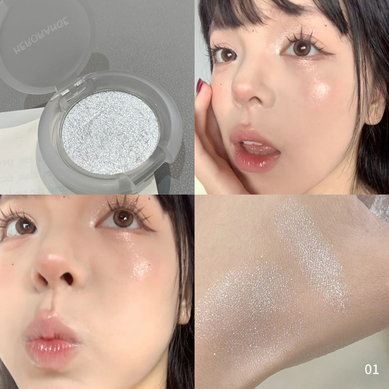 HERORANGEミニハイライト修容粉皿単色マットハイライト粉顔自然ハイライト|undefined